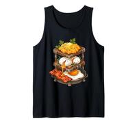 Gourmet Breakfast Stack Poached Scrambled Butter-Fried Eggs Tank Top