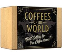 Gourmet Coffee Gift Set - COFFEES OF THE WORLD | Ground Coffee 600g (6 x 100g) - 6 Finest Single Origin Coffees | Hamper Style Gift Idea for Him & Her