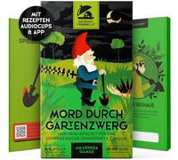 Gourmet Criminelle® Crime Dinner for Home, 4-6 People, Mysterious Murder Case Murder by Garden Gnome for Your Crime Dinner Party, Exciting Crime Dinner Game from 16 Years, 4-6 Players