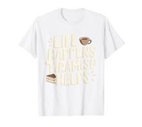 Gourmet Dessert Enthusiast Tiramisu Recipe Espresso Delight Value Graphic T-Shirt, Men, White, L
