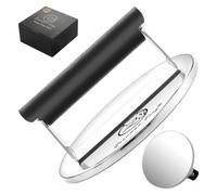 Gourmet Easy 800 G Smash Burger Press Stainless Steel, Smasher For Griddle Heat Resistant Handle,hamburger Press,dishwasher Safe Grill Meat