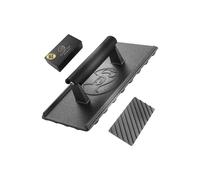 Gourmet Easy Cast Iron Rectangular Smash Grill Press - Black Gourmet Easy Black