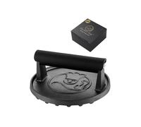 Gourmet Easy Cast Iron Smash Burger & Meat Press - Black Gourmet Easy Black