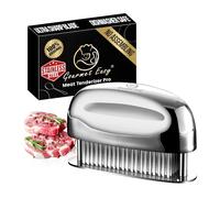 Meat Tenderizer Tool - Hand Held Blade Tenderizer for Meat - Ultra Sharp Needle Blades 100% Stainless Steel - Heavy Duty Kitchen Gadgets - Cooking Gadgets for Tenderizing Chicken, Steak, Veal, BBQ