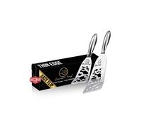Gourmet Easy Set of 2 Funky Fish Stainless Steel Spatula - Silver Gourmet Easy Silver