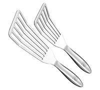 Gourmet Easy Set of 2 Funky Fish Stainless Steel Spatula - Silver, Silver