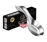 Gourmet Easy Spoon Rest Kitchen Essential, Polished Finish Stainless Steel | Cooking Spoon Holder Kitchen Rest for Various Spoon Sizes, Break-Proof Design, Tapas Dish, Dishwasher Safe, 5-Year Warranty