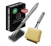 Gourmet Easy Stainless Steel Bbq Brush - Yellow