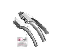 Gourmet Easy Stainless Steel Garlic Press With Two Detachable Handles - Fine & Coarse Garlic