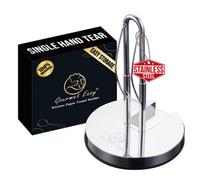 Gourmet Easy Stainless Steel Kitchen Paper Towel Holder - Silver