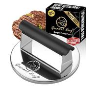 Gourmet Easy Stainless Steel Smash Burger Press with Heat Resisitant Handle