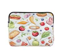 Gourmet Food Laptop Sleeve Case for 13-14 Inch Notebook, Portable Computer Bag Briefcase Tablet Travel Carrying Case