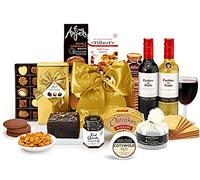 Gourmet Food & Wine Gift Basket - Wellington Luxury Hamper with Red & White Wine, Farmhouse Cheddar, Chocolate Truffle Cake - Food & Drink Gifts for Birthday, from Regency Hampers