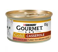 GOURMET Gold Casserole Cat Food - Duck and Turkey - 12 x 85g