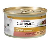 Gourmet Gold Casserole with Duck and Turkey in Salsa For The Cat, 85 g - Pack of 24