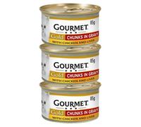 Gourmet Gold Chunks In Gravy Chicken & Liver 85G X 3