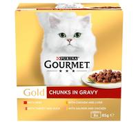 GOURMET Gold Chunks in Gravy Gravy Collection Wet Cat Food - 8 x 85g