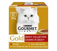 GOURMET Gold Chunks in Gravy Gravy Collection Wet Cat Food - 8 x 85g