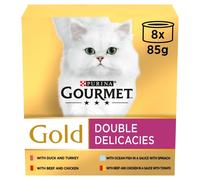 Gourmet Gold Double Delicacies 8 x 85g - Multipack