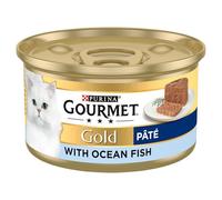 GOURMET Gold Pate Recipes Wet Cat Food - Ocean Fish - 12 x 85g