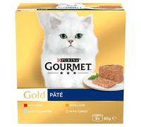 Gourmet Gold Pâté Recipes Mega Pack 96 x 85g - Multipack (Ocean Fish, Liver, Turkey, Beef)