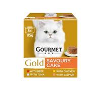 Gourmet Gold Savoury Cake 8 X 85g - Gourmet Gold Savoury Cake Features Delicately Chopped Pieces With Beef, Chicken Or Other Exquisite Flavours, Carefully Seasoned With Just A Hint Of Sauce