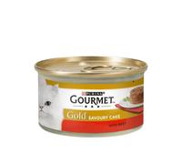 Gourmet Gold Savoury Cake with Beef Cat Food Mini Tin - Size: 85g