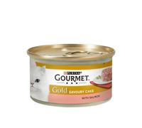 Gourmet Gold Savoury Cake with Salmon Cat Food Mini Tin - Size: 85g
