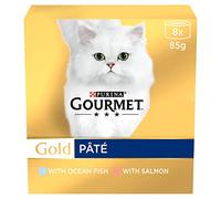 Gourmet Gold Senior Mousse with Salmon Cat Food 8x85g, Pack of 6