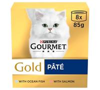 GOURMET Gold Senior 7+ Fish in Pâté Wet Cat Food - 8 x 85g
