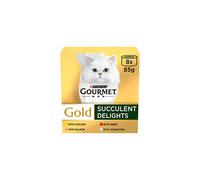 Gourmet Gold Succulent Delights Adult Wet Cat Food Chicken 8x85g, Pack of 6