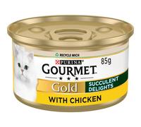 GOURMET Gold Succulent Delights Chicken Wet Cat Food 85g (Pack of 12)
