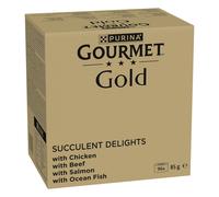 GOURMET Gold Succulent Delights Mixed Wet Cat Food 96x85g