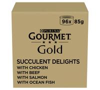 GOURMET Gold Succulent Delights Mixed Wet Cat Food 96x85g
