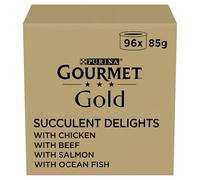 GOURMET Gold Succulent Delights Mixed Wet Cat Food 96x85g