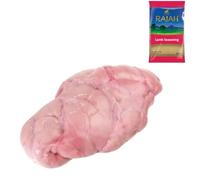 Gourmet Lamb Sweetbreads 500gr with Rajah Lamb Seasoning - Tender Cuts for Cooking & Recipes - Fresh Halal Meat Pack