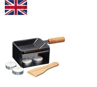 Gourmet Mini Raclette Grill for 2 - Indulgent Cheese Experience with Tealights