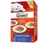 Gourmet Mon Petit Cat Food - Fish Multipack Wet - 48 x 50g Pouches