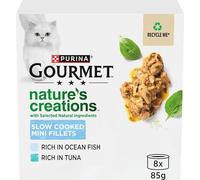 GOURMET Nature's Creations Fish Wet Cat Food - 8 x 85g