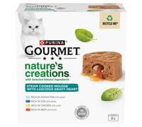 GOURMET Nature's Creations Mousse with Gravy Heart, Rich in Chicken with Carrots