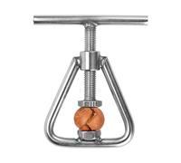 Gourmet Nutcracker, Solid Cracking System for Easy Cracking, Stainless Steel Nutcracker Heavy Duty for Black Walnut, Hazelnut, Almonds, Pecan, Compact
