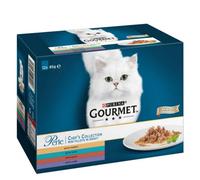 Gourmet Perle Adult Cat Mini Fillets Connoisseurs 12X85G (Pack Of 4)