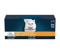 GOURMET Perle Chef's Collection Adult Wet Cat Food Mini Fillets in Gra