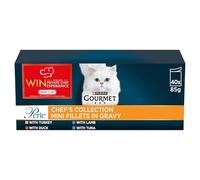 Gourmet Perle Cat Food Chef's Collection, Mixed, 40 x 85g