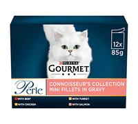 Gourmet Perle Mixed Selection Cat Food - Connoisseur's Collection in Gravy - 12 x 85g Pouches