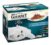 Gourmet Perle Connoisseurs Collection in Gravy, 12 x 85 g - Pack of 4