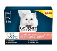 GOURMET Perle Connoisseur's Collection in Gravy WetCatFood85g(Packof4)