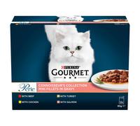Gourmet Perle Pouches Mixed Pack - Connoisseur's Collection in Gravy (12 x 85g)