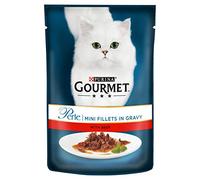 Purina Gourmet Perle Wet Cat Food Mini Fillets in Gravy Mini Fillets, 85 g x 26