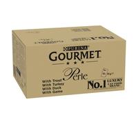 GOURMET Perle Mixed Selection Mega Packs Wet Cat Food - Country Medley In Jelly - 96 x 85g Pouches